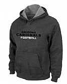 Arizona Cardinals Authentic font Pullover Hoodie Navy Grey,baseball caps,new era cap wholesale,wholesale hats