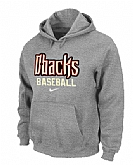 Arizona Diamondbacks Crimson Pullover Hoodie GREY,baseball caps,new era cap wholesale,wholesale hats