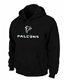 Atlanta Falcons Authentic Logo Pullover Hoodie Black,baseball caps,new era cap wholesale,wholesale hats