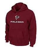 Atlanta Falcons Authentic Logo Pullover Hoodie Red,baseball caps,new era cap wholesale,wholesale hats