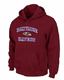 Baltimore Ravens Heart x26 Soul Pullover Hoodie Red,baseball caps,new era cap wholesale,wholesale hats