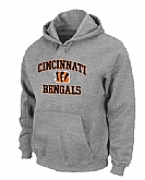 Cincinnati Bengals Heart x26 Soul Pullover Hoodie Grey,baseball caps,new era cap wholesale,wholesale hats