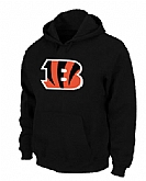 Cincinnati Bengals Logo Pullover Hoodie Black,baseball caps,new era cap wholesale,wholesale hats