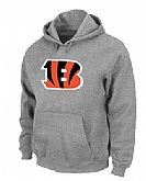 Cincinnati Bengals Logo Pullover Hoodie Grey,baseball caps,new era cap wholesale,wholesale hats