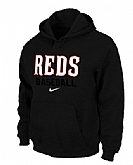 Cincinnati Reds Pullover Hoodie Black,baseball caps,new era cap wholesale,wholesale hats