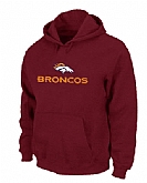 Denver Broncos Authentic Logo Pullover Hoodie Red,baseball caps,new era cap wholesale,wholesale hats