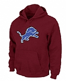 Detroit Lions Logo Pullover Hoodie Red,baseball caps,new era cap wholesale,wholesale hats