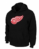 Detroit Red Wings Big x26 Tall Logo Pullover Hoodie Black,baseball caps,new era cap wholesale,wholesale hats