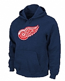 Detroit Red Wings Big x26 Tall Logo Pullover Hoodie Blue,baseball caps,new era cap wholesale,wholesale hats