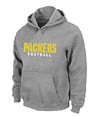 Green Bay Packers font Pullover Hoodie Grey,baseball caps,new era cap wholesale,wholesale hats