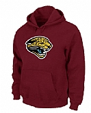 Jacksonville Jaguars Logo Pullover Hoodie Red,baseball caps,new era cap wholesale,wholesale hats
