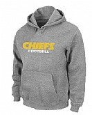Kansas City Chiefs Authentic font Pullover Hoodie Grey,baseball caps,new era cap wholesale,wholesale hats
