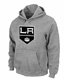 Los Angeles Kings Big x26 Tall Logo Pullover Hoodie Grey,baseball caps,new era cap wholesale,wholesale hats