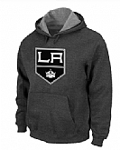 Los Angeles Kings Big x26 Tall Logo Pullover Hoodie Navy Grey,baseball caps,new era cap wholesale,wholesale hats