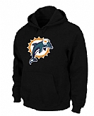 Miami Dolphins Logo Pullover Hoodie Black,baseball caps,new era cap wholesale,wholesale hats