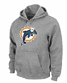 Miami Dolphins Logo Pullover Hoodie Grey,baseball caps,new era cap wholesale,wholesale hats