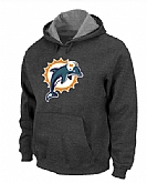 Miami Dolphins Logo Pullover Hoodie Navy Grey,baseball caps,new era cap wholesale,wholesale hats