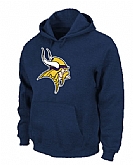 Minnesota Vikings Logo Pullover Hoodie Navy Blue,baseball caps,new era cap wholesale,wholesale hats