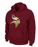 Minnesota Vikings Logo Pullover Hoodie Red,baseball caps,new era cap wholesale,wholesale hats
