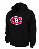 Montreal Canadiens Big x26 Tall Logo Pullover Hoodie Black,baseball caps,new era cap wholesale,wholesale hats