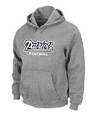 New England Patriots Authentic font Pullover Hoodie Grey,baseball caps,new era cap wholesale,wholesale hats