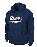 New England Patriots Authentic font Pullover Hoodie Navy Blue,baseball caps,new era cap wholesale,wholesale hats