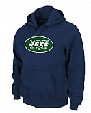 New York Jets Logo Pullover Hoodie Navy Blue,baseball caps,new era cap wholesale,wholesale hats