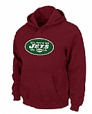 New York Jets Logo Pullover Hoodie Red,baseball caps,new era cap wholesale,wholesale hats