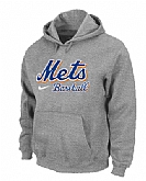 New York Mets Pullover Hoodie Grey,baseball caps,new era cap wholesale,wholesale hats