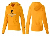 Nike Atlanta Falcons Team Logo Yellow Women Pullover Hoodies (4),baseball caps,new era cap wholesale,wholesale hats