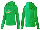 Nike Baltimore Ravens Team Logo Green Women Pullover Hoodies (4),baseball caps,new era cap wholesale,wholesale hats
