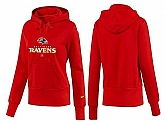 Nike Baltimore Ravens Team Logo Red Women Pullover Hoodies (1),baseball caps,new era cap wholesale,wholesale hats