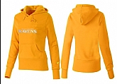 Nike Baltimore Ravens Team Logo Yellow Women Pullover Hoodies (1),baseball caps,new era cap wholesale,wholesale hats
