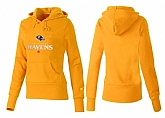 Nike Baltimore Ravens Team Logo Yellow Women Pullover Hoodies (5),baseball caps,new era cap wholesale,wholesale hats