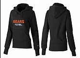 Nike Chicago Bears Team Logo Black Women Pullover Hoodies (5),baseball caps,new era cap wholesale,wholesale hats