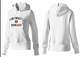 Nike Cincinnati Bengals Team Logo White Women Pullover Hoodies (4),baseball caps,new era cap wholesale,wholesale hats