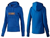 Nike Cleveland Browns Team Logo Blue Women Pullover Hoodies (4),baseball caps,new era cap wholesale,wholesale hats