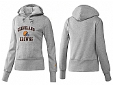Nike Cleveland Browns Team Logo Gray Women Pullover Hoodies (1),baseball caps,new era cap wholesale,wholesale hats