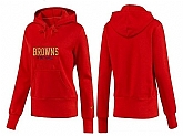 Nike Cleveland Browns Team Logo Red Women Pullover Hoodies (5),baseball caps,new era cap wholesale,wholesale hats