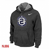 Nike Derek Jeter New York Yankees Official Final Season Commemorative Logo Pullover Hoodie D.Grey,baseball caps,new era cap wholesale,wholesale hats