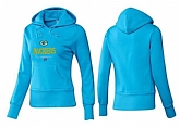 Nike Green Bay Packers Team Logo L.Blue Women Pullover Hoodies (4),baseball caps,new era cap wholesale,wholesale hats