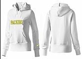Nike Green Bay Packers Team Logo White Women Pullover Hoodies (6),baseball caps,new era cap wholesale,wholesale hats