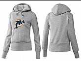 Nike Miami Dolphins Team Logo Gray Women Pullover Hoodies (3),baseball caps,new era cap wholesale,wholesale hats