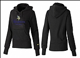 Nike Minnesota Vikings Team Logo Black Women Pullover Hoodies (3),baseball caps,new era cap wholesale,wholesale hats
