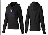 Nike Minnesota Vikings Team Logo Black Women Pullover Hoodies (4),baseball caps,new era cap wholesale,wholesale hats