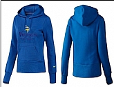 Nike Minnesota Vikings Team Logo Blue Women Pullover Hoodies (3),baseball caps,new era cap wholesale,wholesale hats