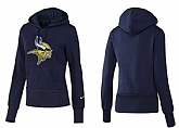 Nike Minnesota Vikings Team Logo D.Blue Women Pullover Hoodies (2),baseball caps,new era cap wholesale,wholesale hats