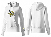 Nike Minnesota Vikings Team Logo White Women Pullover Hoodies (1),baseball caps,new era cap wholesale,wholesale hats