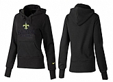 Nike New Orleans Saints Team Logo Black Women Pullover Hoodies (4),baseball caps,new era cap wholesale,wholesale hats