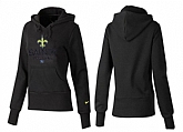 Nike New Orleans Saints Team Logo Black Women Pullover Hoodies (5),baseball caps,new era cap wholesale,wholesale hats